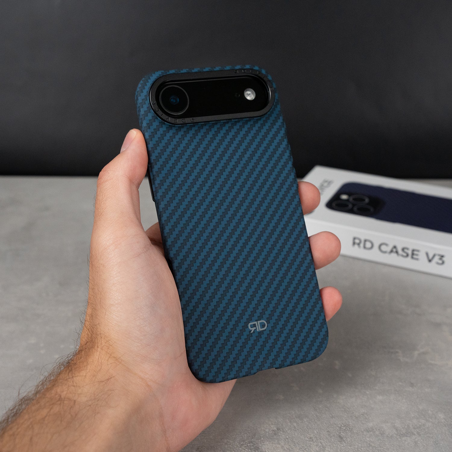 RD Carbon Fiber Case V3 (BLUE)